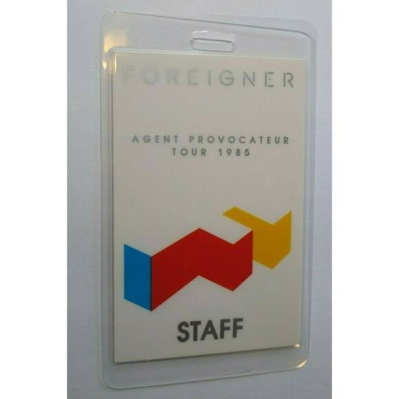 Foreigner Agent Provocateur Backstage Pass Original 1985 Rock Music Concert Tour - Picture 3 of 4
